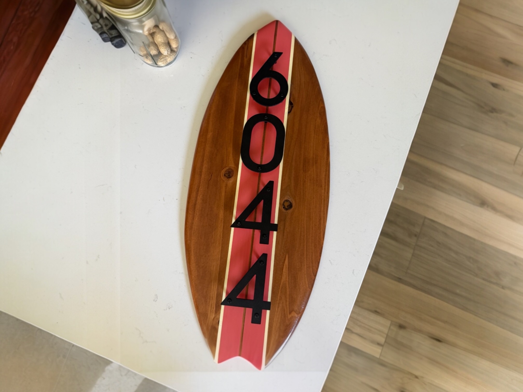 LeMans Address Sign in Coral - 6044