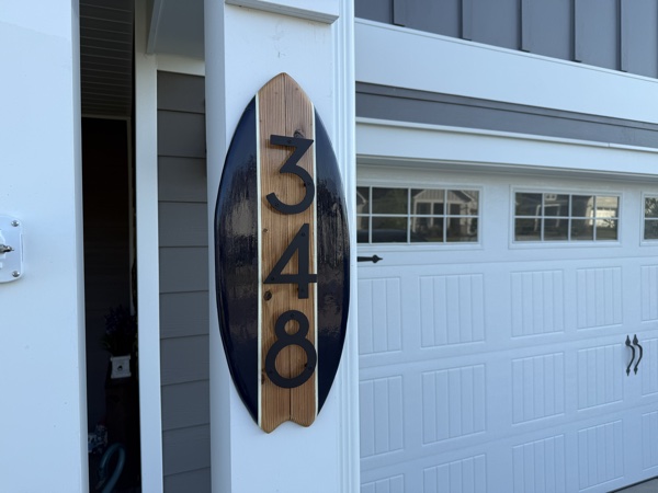 Classic Two-Tone Address Sign - 348