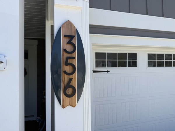 Classic Two-Tone Address Sign - 356