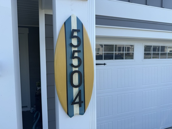Custom Coastal Classic Address Sign - 5504