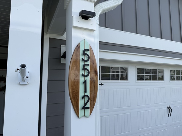 LeMans Address Sign in Teal - 5512