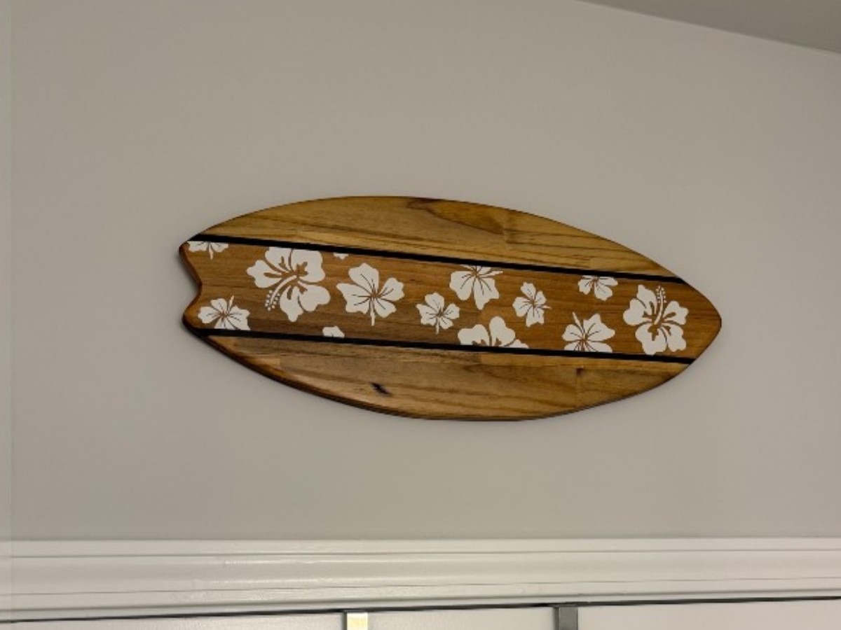 Wooden Hibiscus Wall Art